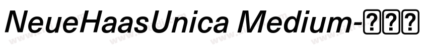 NeueHaasUnica Medium字体转换